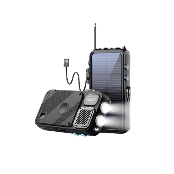 پاوربانک خورشیدی 16000 و اسپیکر بلوتوث پاورولوژی Powerology 16000mAh Solar PP049 - تصویر 2