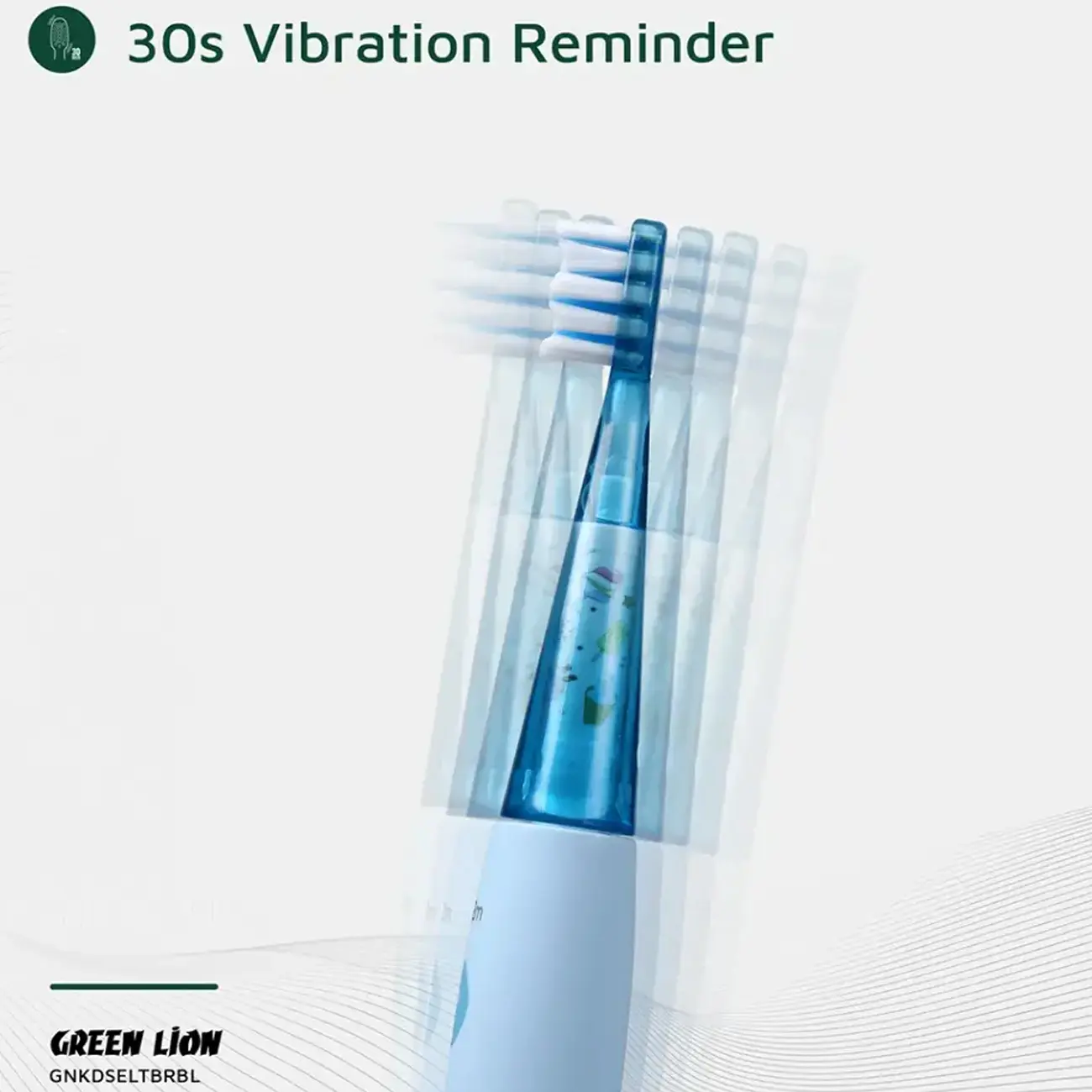 مسواک برقی کودک گرین لاین Green Lion GN KD LTBR - تصویر 4